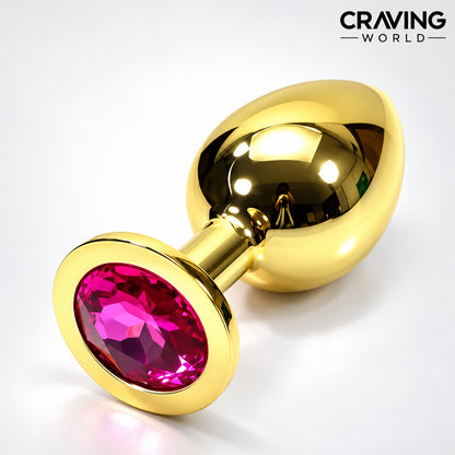 Medium Size Crystal Jewelry Steel Butt Plug